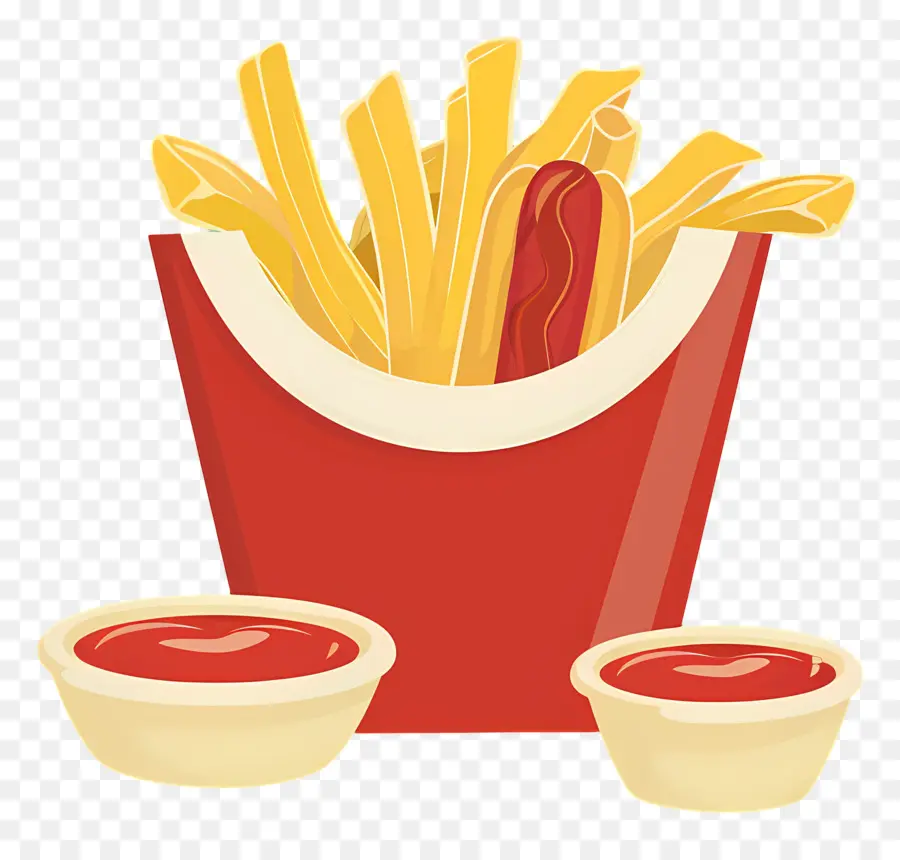 Salchipapa，Papas Fritas Y Salchichas PNG