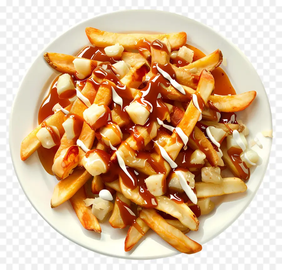 Poutine，Poutine Con Salsa PNG