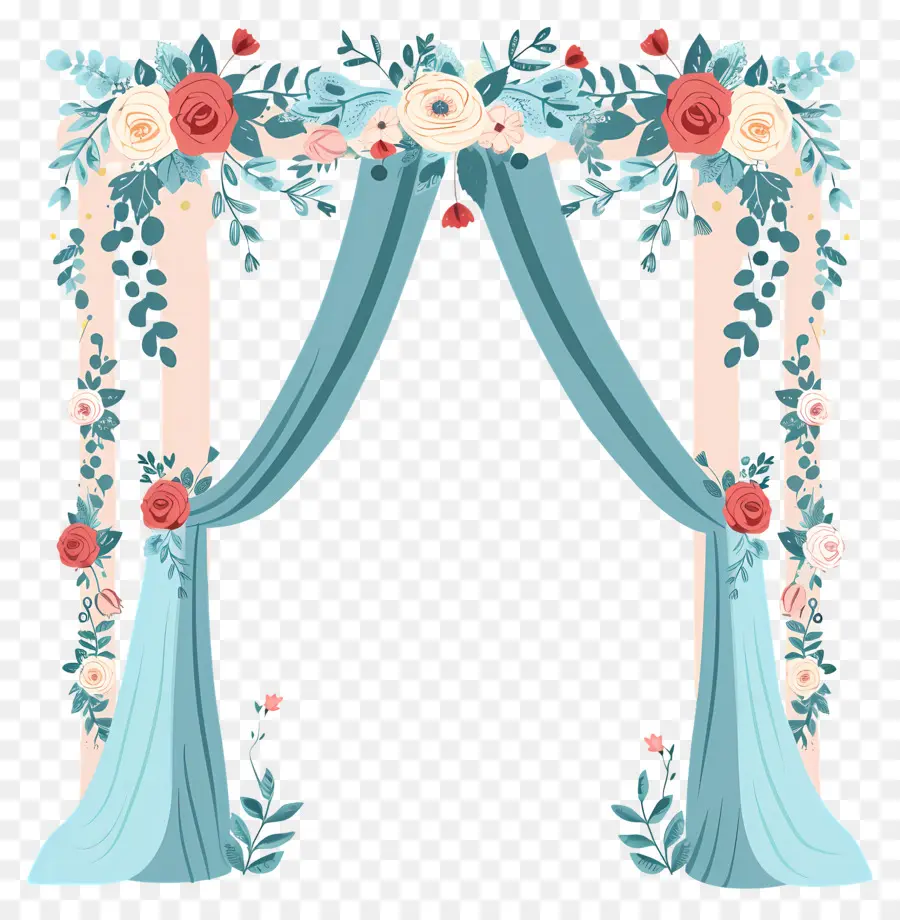 Arco De Boda，Arco Floral Rosa PNG