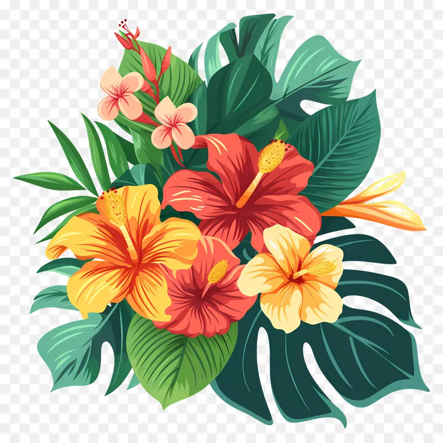 Flores Tropicales，Plantas Tropicales PNG