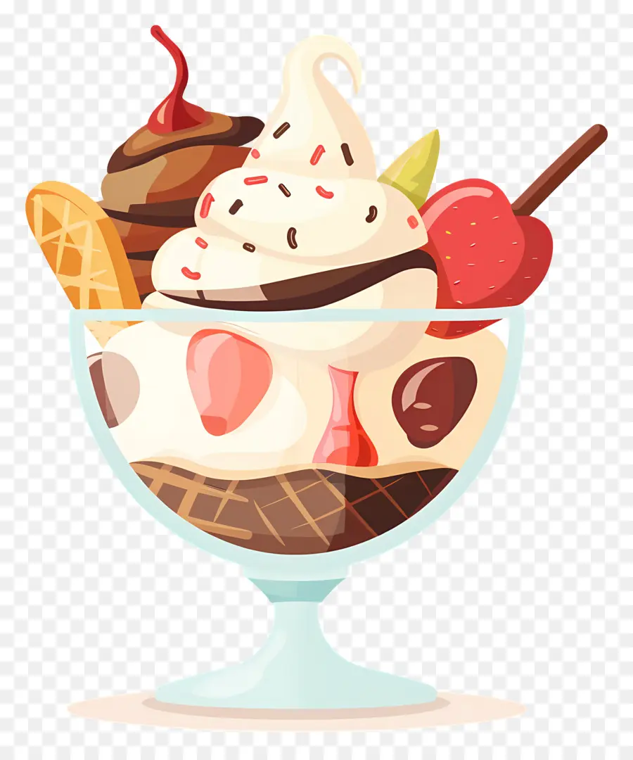 Helado De Helado，Cereza PNG