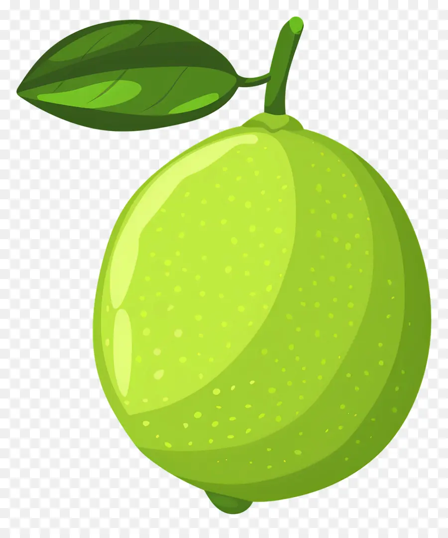 Limón Verde，Limón Con Hojas PNG