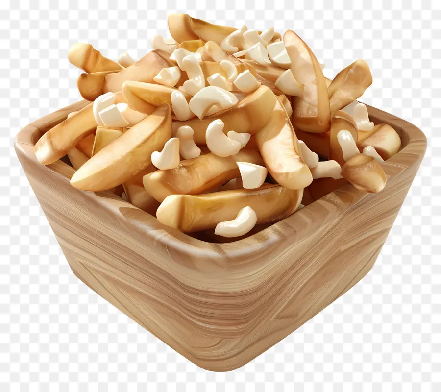 Poutine，Papas Fritas Con Cuajada De Queso PNG