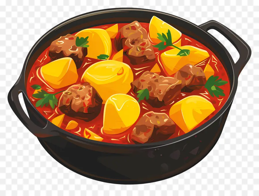 Estofado Húngaro，Guiso Con Patatas PNG