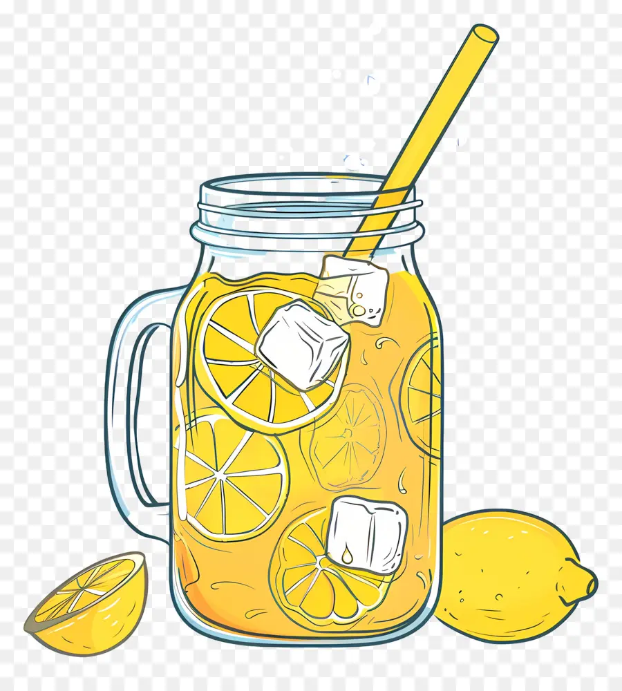 Té De Limón，Limonada En Tarro PNG