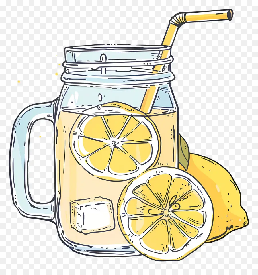 Té De Limón，Limonada En Tarro PNG