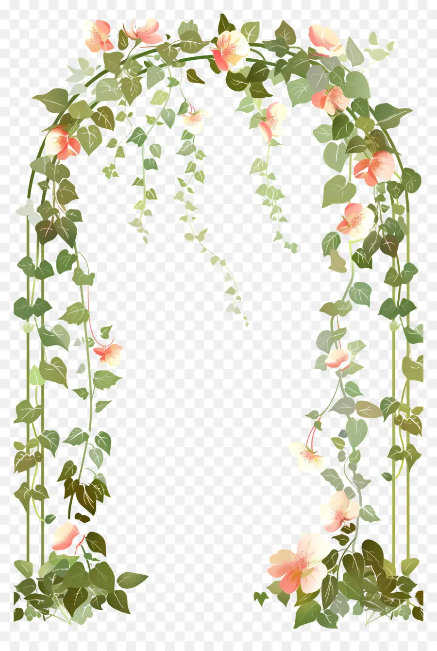 Arco De Flores，Arco Floral Con Flores Mixtas PNG