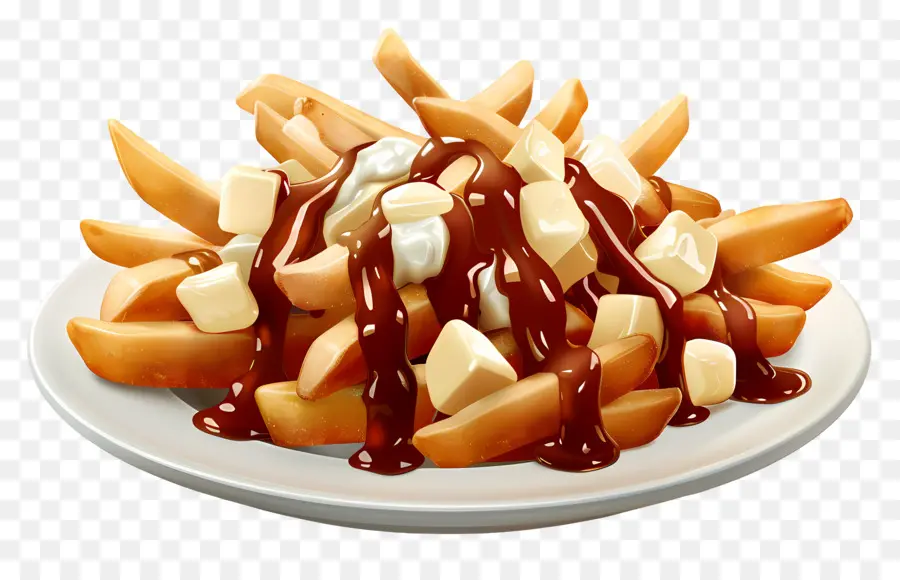 Poutine，Plato De Poutine PNG