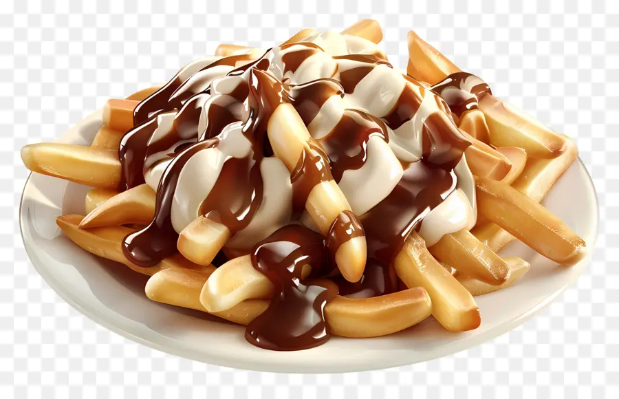 Poutine，Plato De Poutine PNG