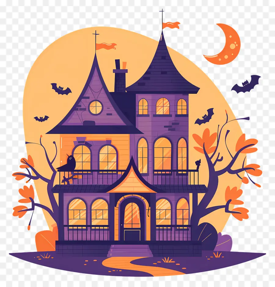 Casa De Halloween，Casa Embrujada PNG