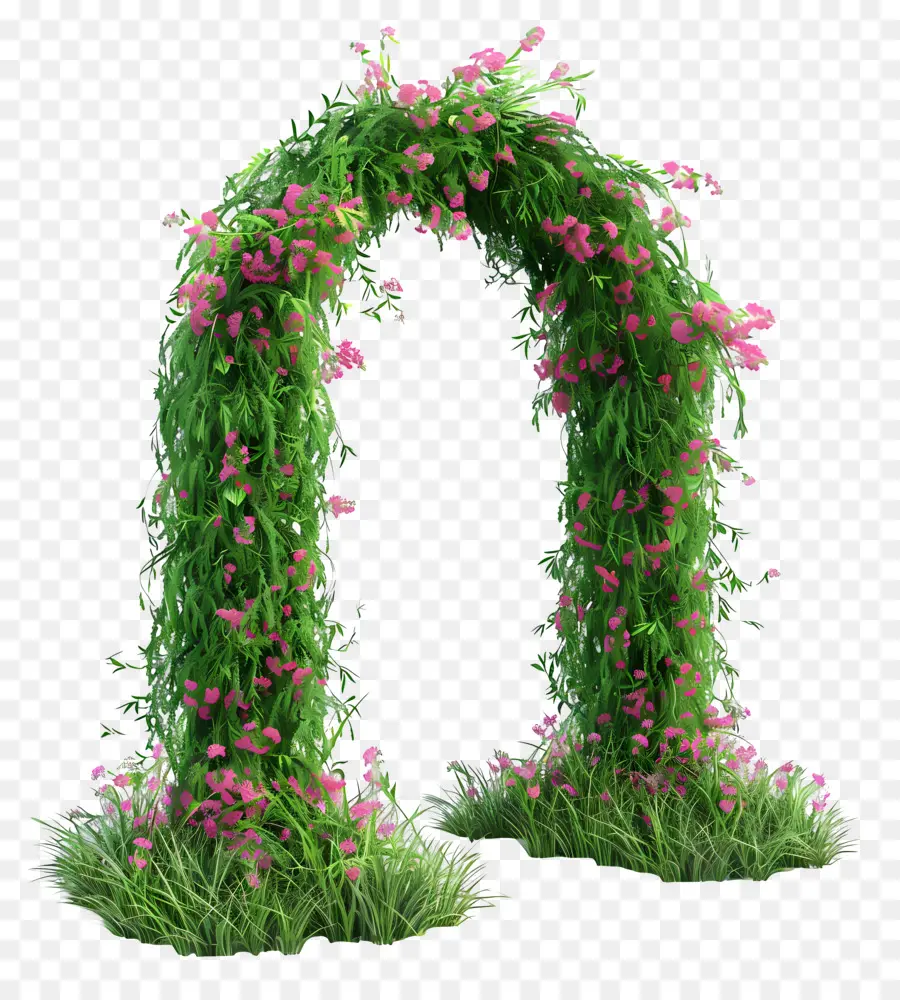 Arco Floral，Arco Floral Verde PNG