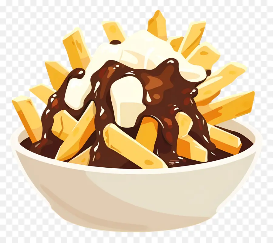 Poutine，Papas Fritas Cargadas PNG