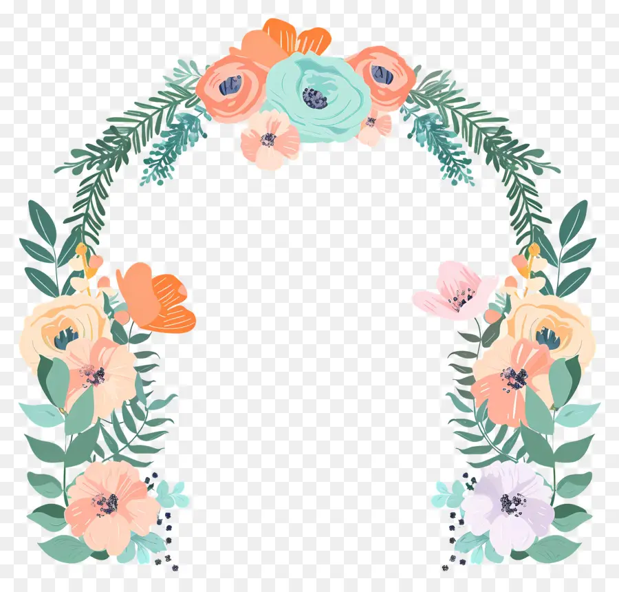 Arco De Boda，Elegante Arco Floral PNG