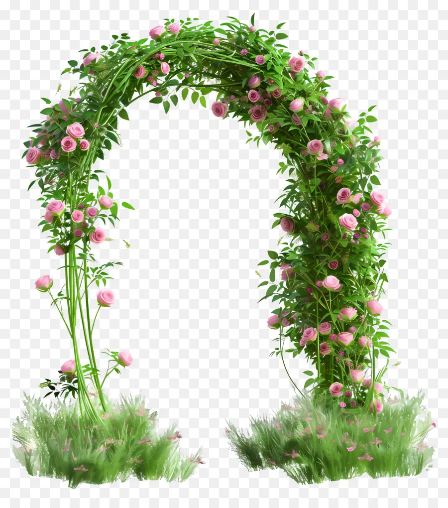 Arco Floral，Arco De Rosa Rosa PNG