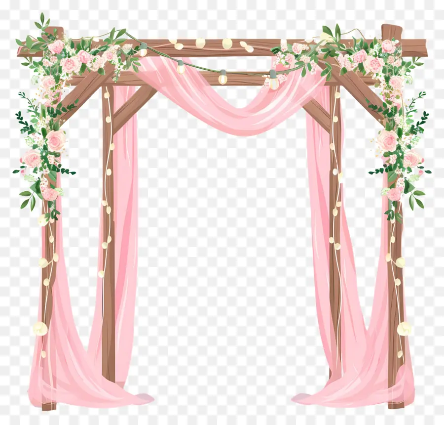 Arco De Boda，Arco De Madera PNG