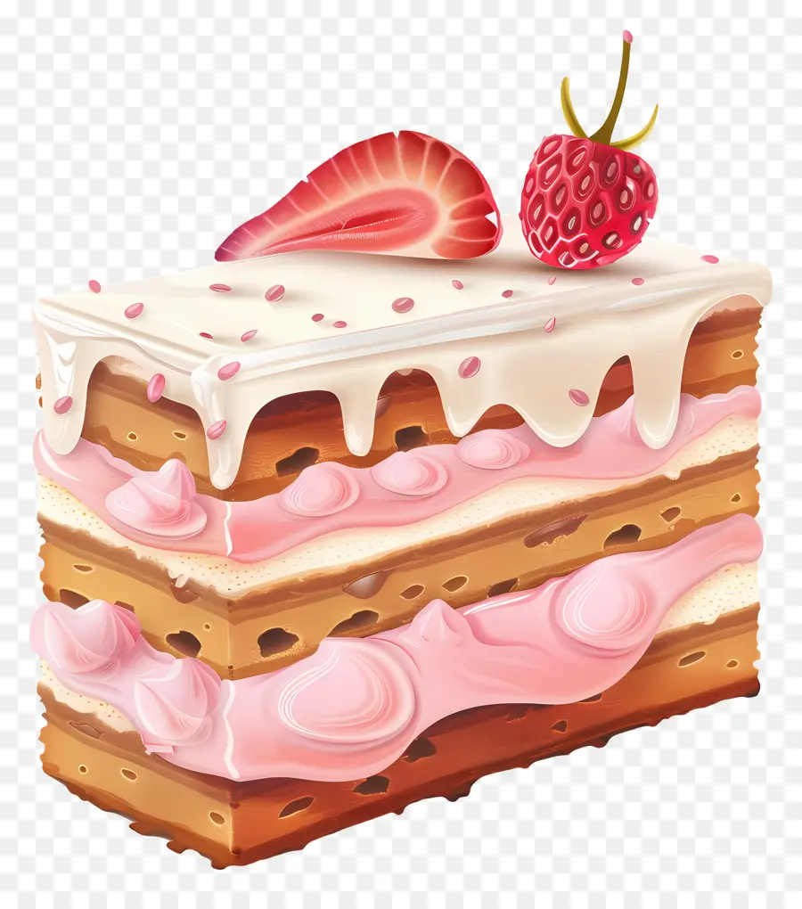 Pastel 3d，Pastel De Fresa PNG