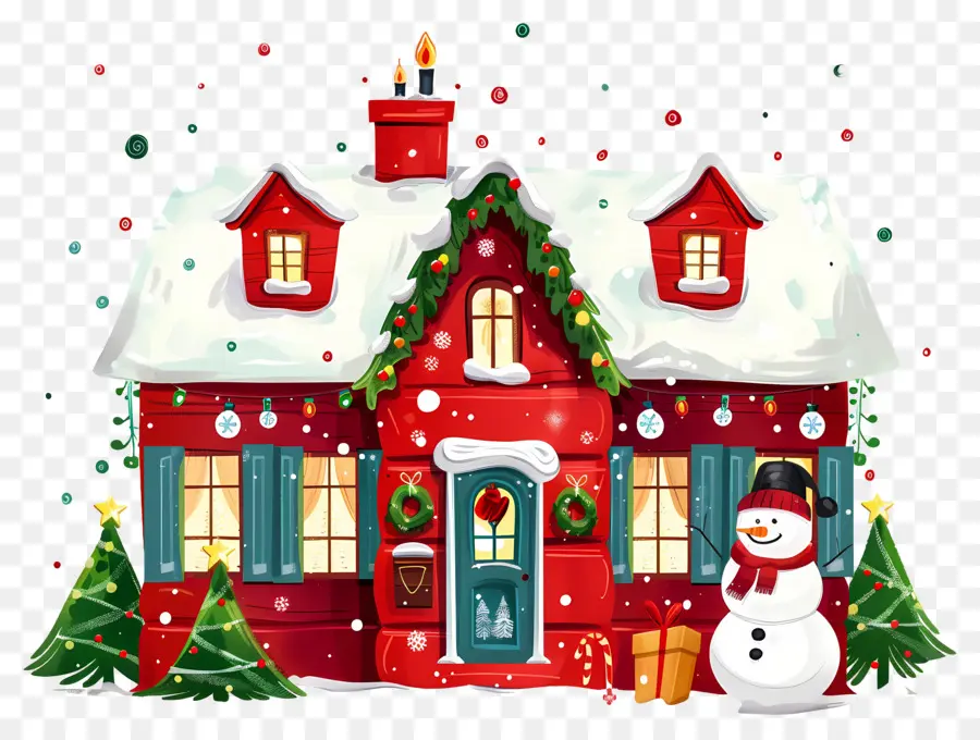 Casa De Navidad，Linda Casa PNG