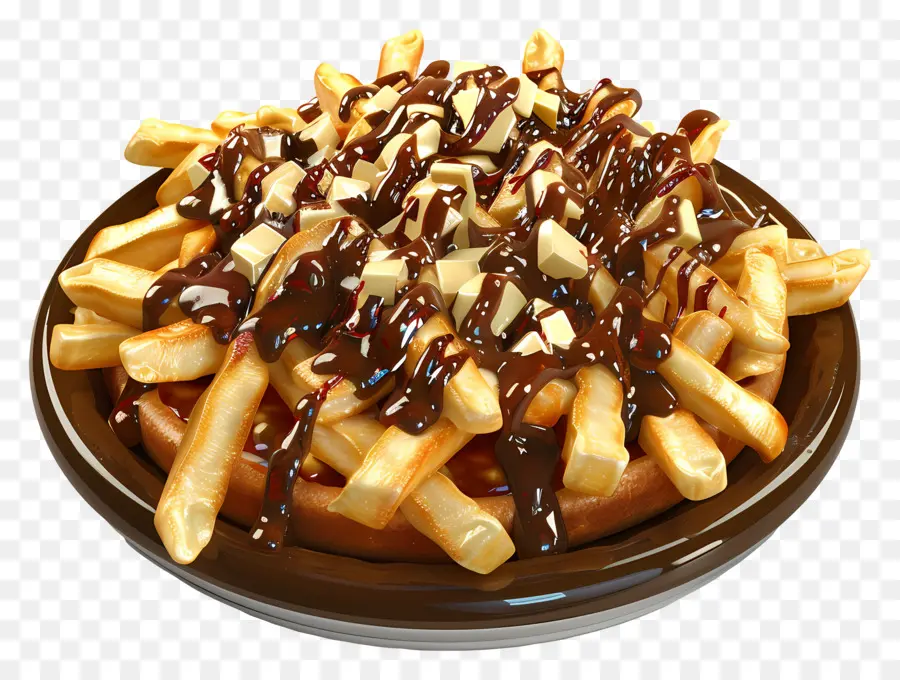 Poutine，Plato De Poutine PNG