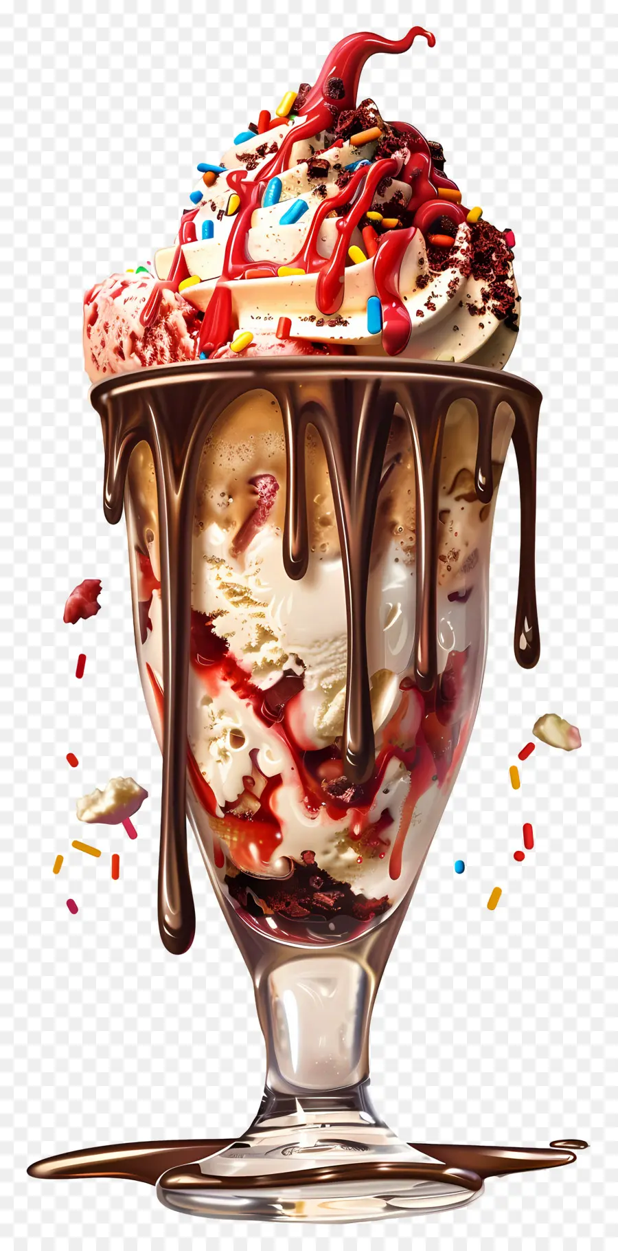 Helado De Helado，Helado De Fresa PNG