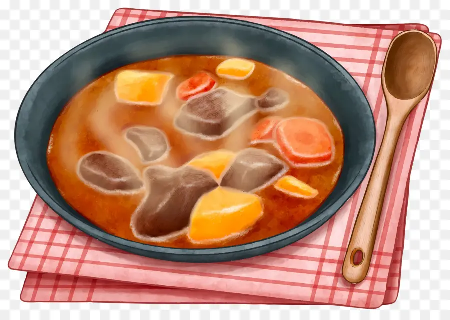 Estofado Húngaro，Plato De Sopa PNG