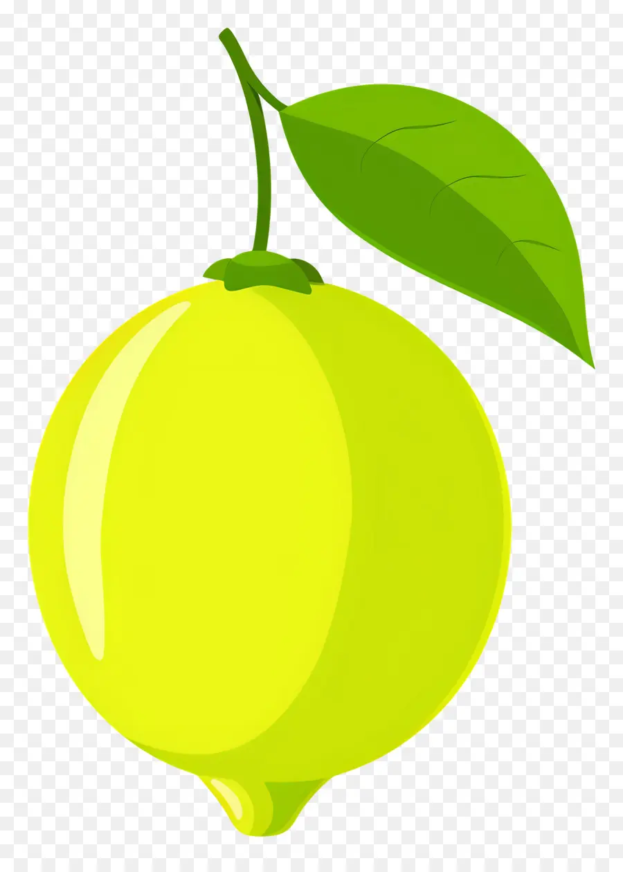 Limón Verde，Limón Con Hojas PNG