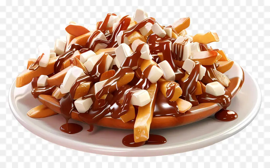 Poutine，Plato De Poutine PNG