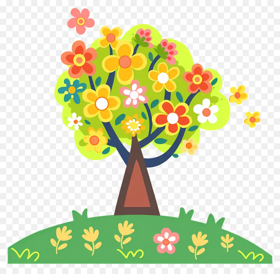 árbol De Flores，Árbol PNG