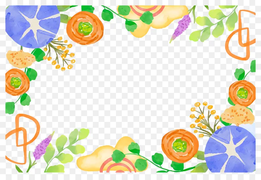 Fondo Floral，Marco Floral PNG