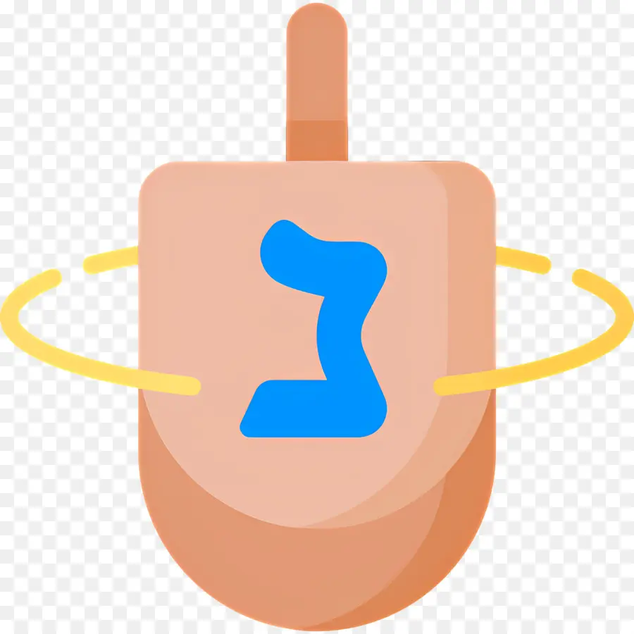 Trompo De Jánuca，Dreidel Giratorio PNG