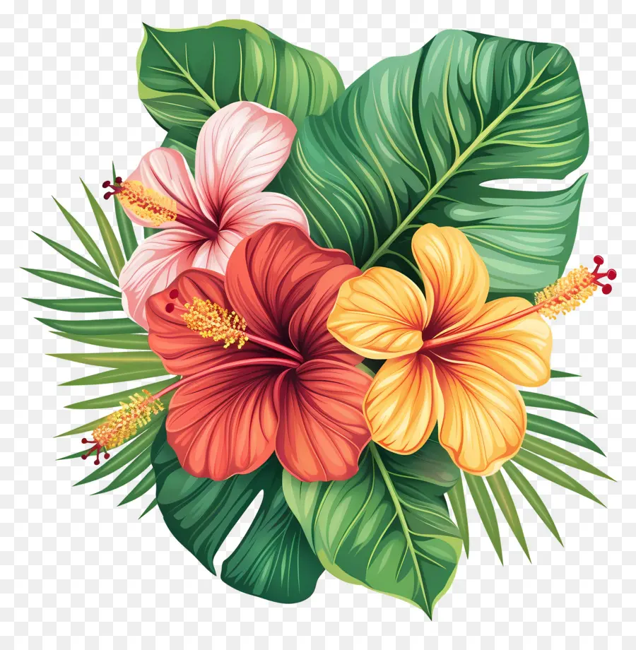 Flores Tropicales，Plantas Tropicales PNG