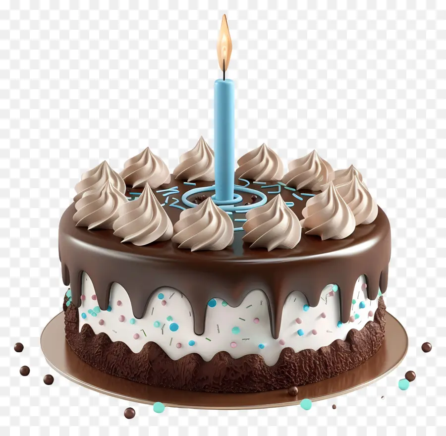 Pastel De Cumpleaños 3d，Torta De Cumpleaños PNG