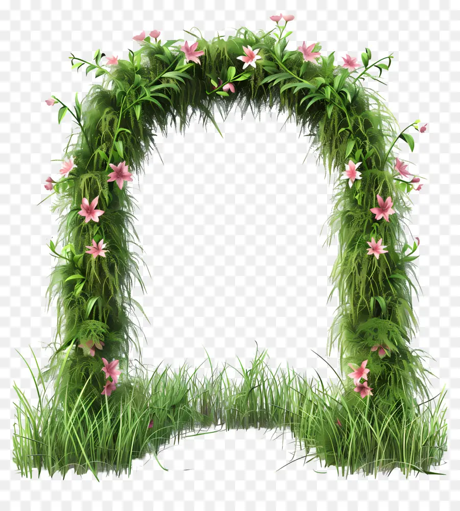 Arco Floral，Arco Floral Verde PNG