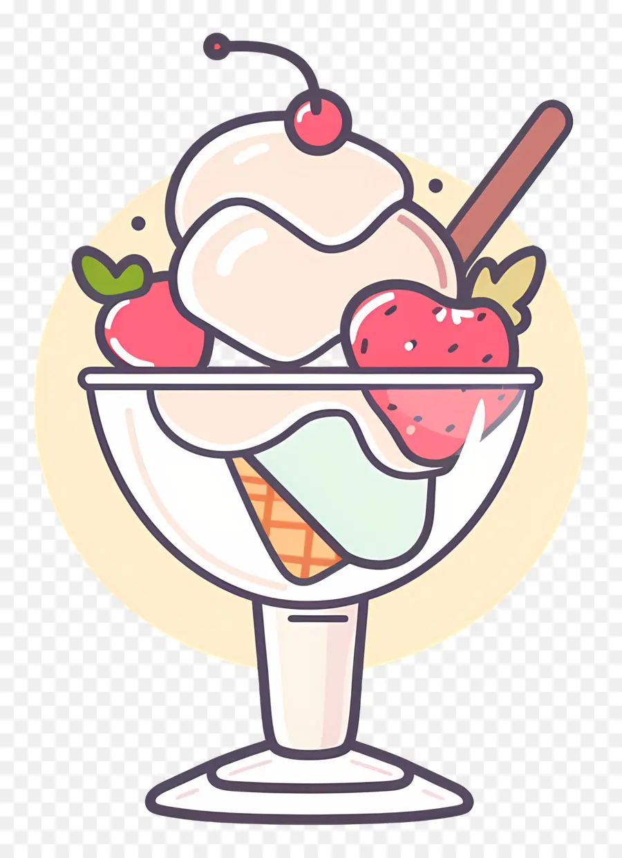 Helado De Helado，Helado De Dibujos Animados PNG