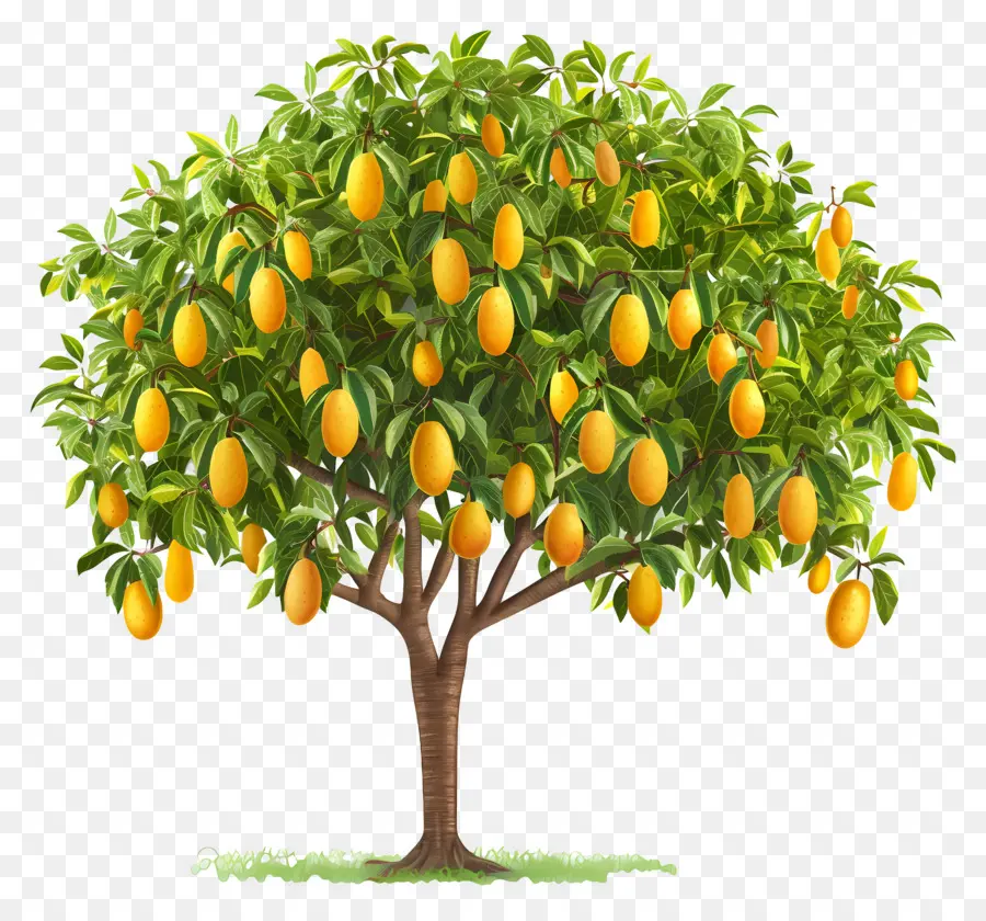 árbol De Mango，Fruta PNG