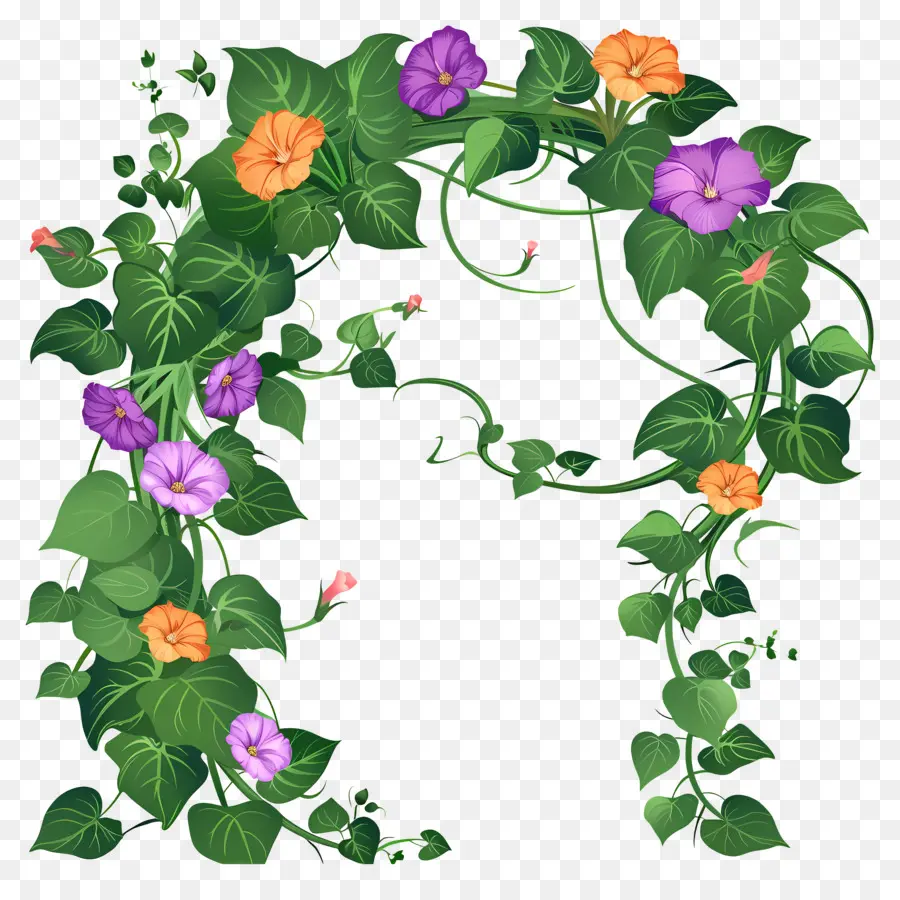 Arco De Flores，Arco Floral Con Campanillas PNG