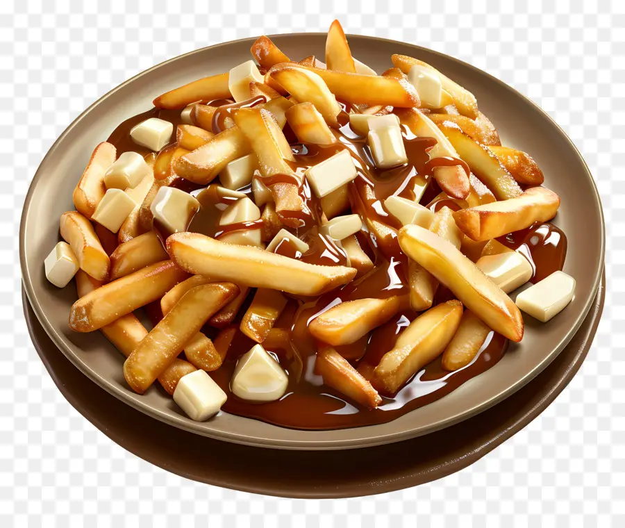 Poutine，Plato De Poutine PNG