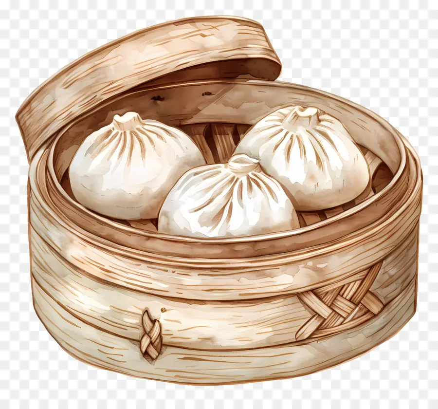 Comida China，Bollos Al Vapor PNG