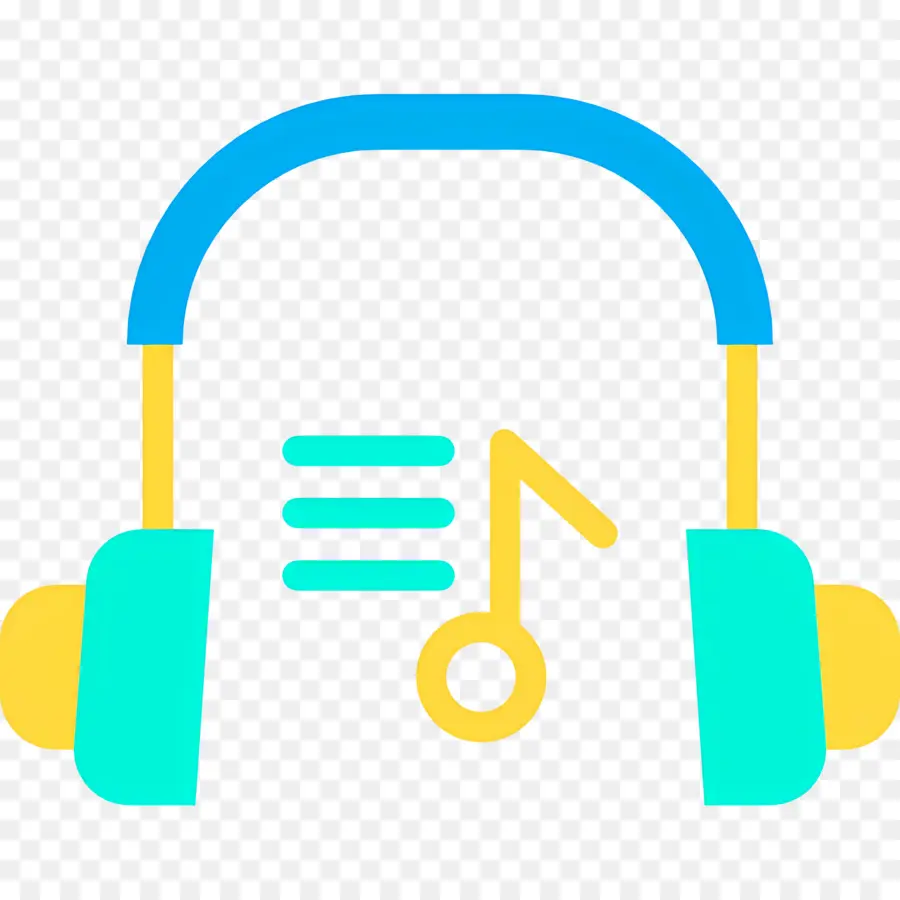 Escuchando Musica，Auriculares PNG