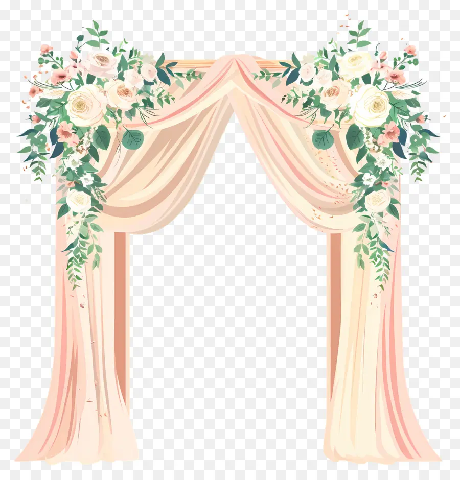 Arco De Boda，Arco Floral Rosa PNG