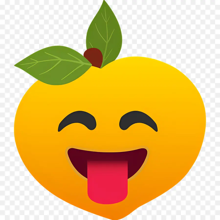 Melocotón Emoji，Emoji De Durazno PNG