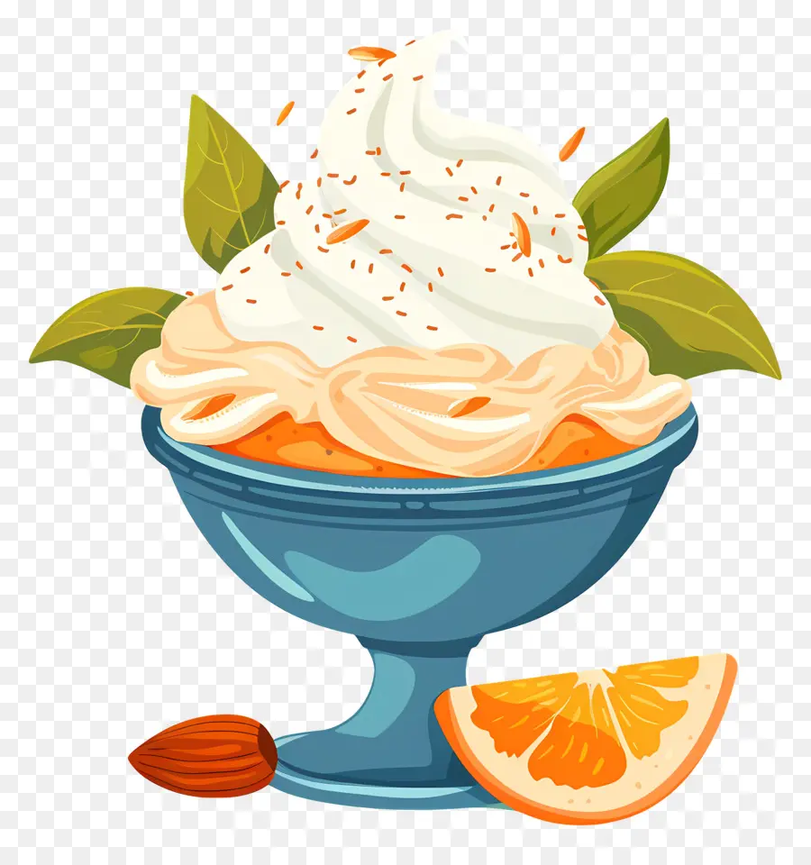 Bingsu De Hielo，Postre De Naranja PNG