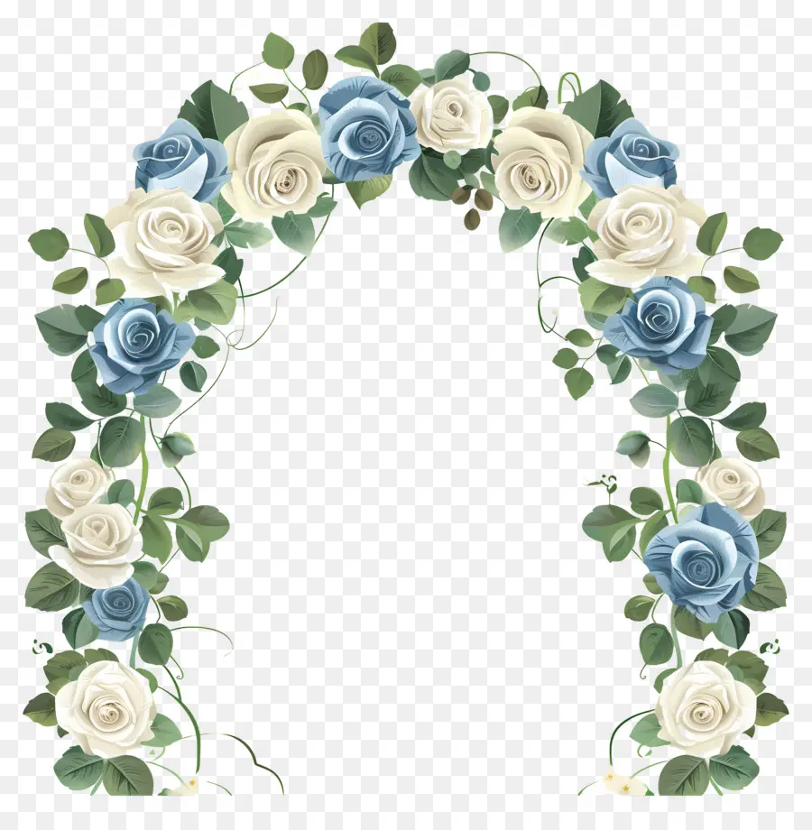 Arco De Boda，Corona De Flores PNG