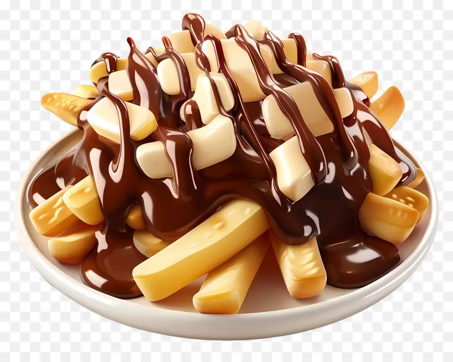 Poutine，Plato De Poutine PNG