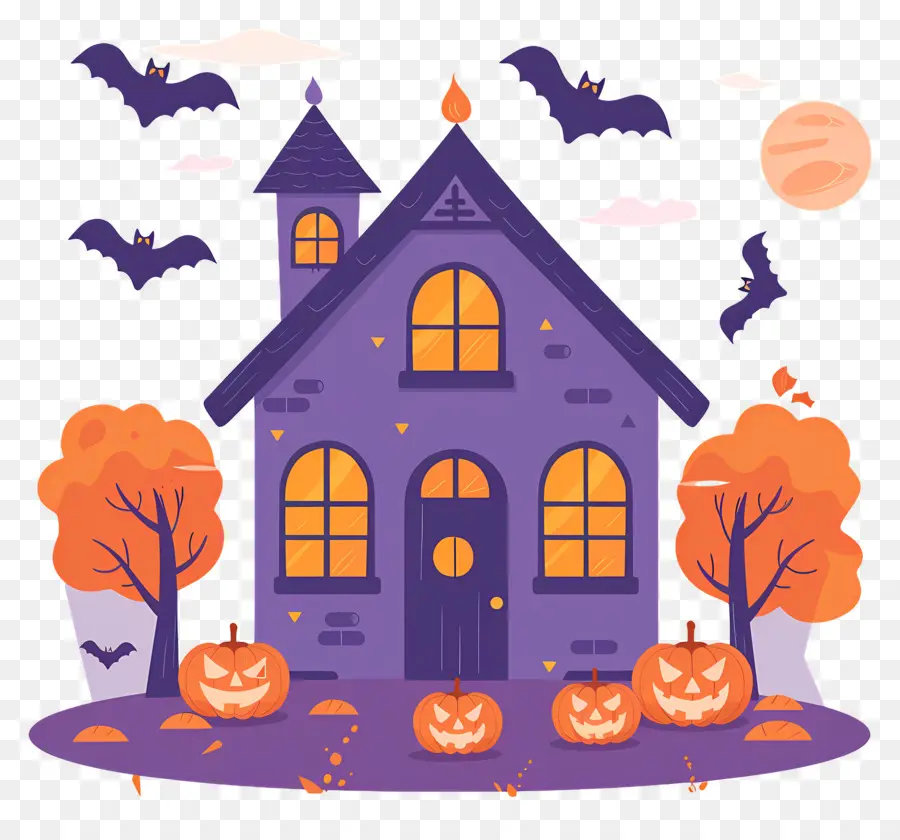 Casa De Halloween，Casa Embrujada PNG