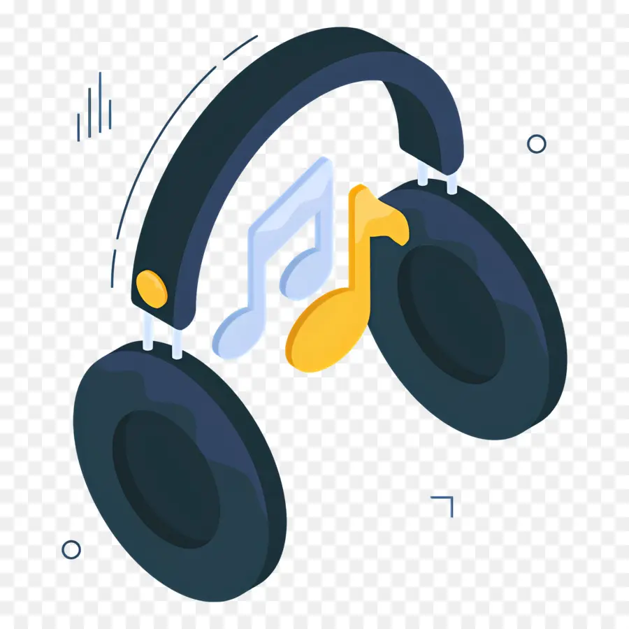 Escuchando Musica，Auriculares PNG