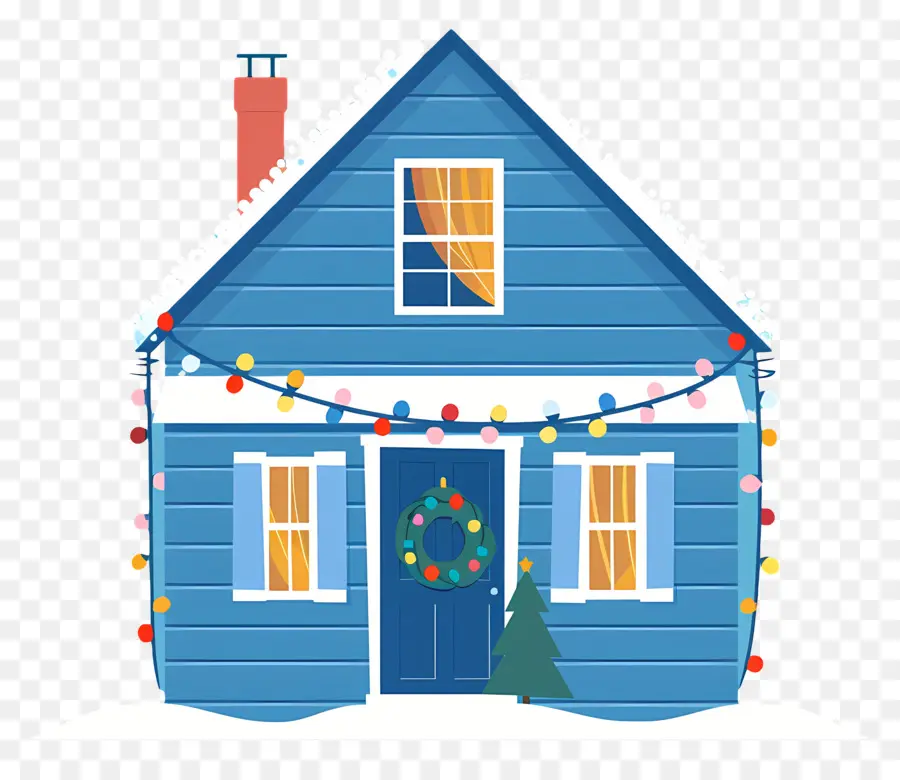 Casa De Navidad，Casa Azul PNG