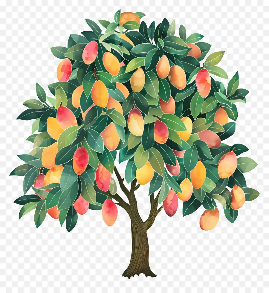 árbol De Mango，Fruta PNG