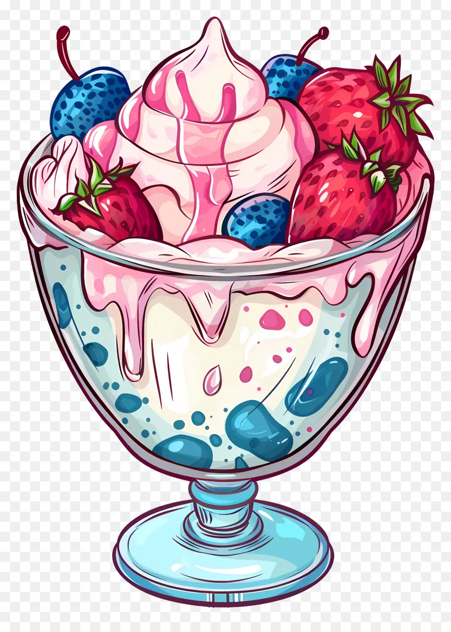 Helado De Helado，Helado De Fresa PNG