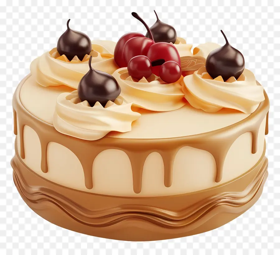 Pastel 3d，Pastel De Chocolate PNG