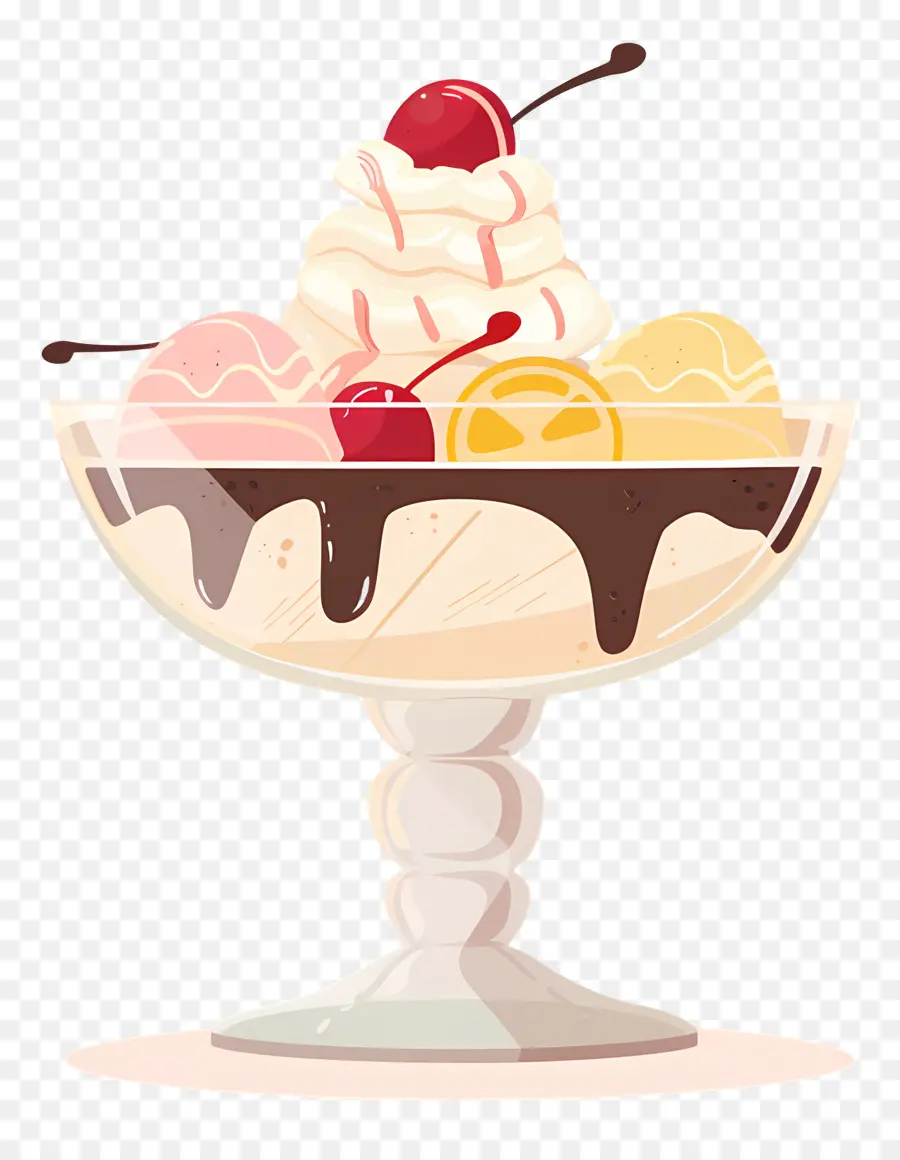 Helado De Helado，Cereza PNG